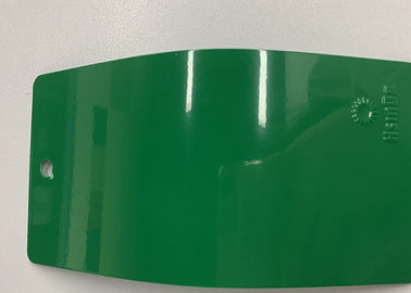 열경화성 녹색 광택 있는 폴리에스테 분말 코팅, 편평한 매끄러운 분말 페인트