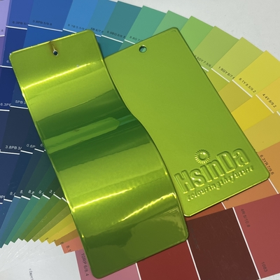 반사 크롬 라임 그린 일루전 파우더 코팅 네온 애플 그린 파우더 코트